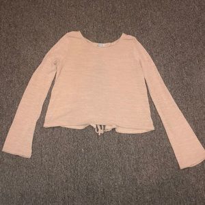 Tie in back fall long sleeve